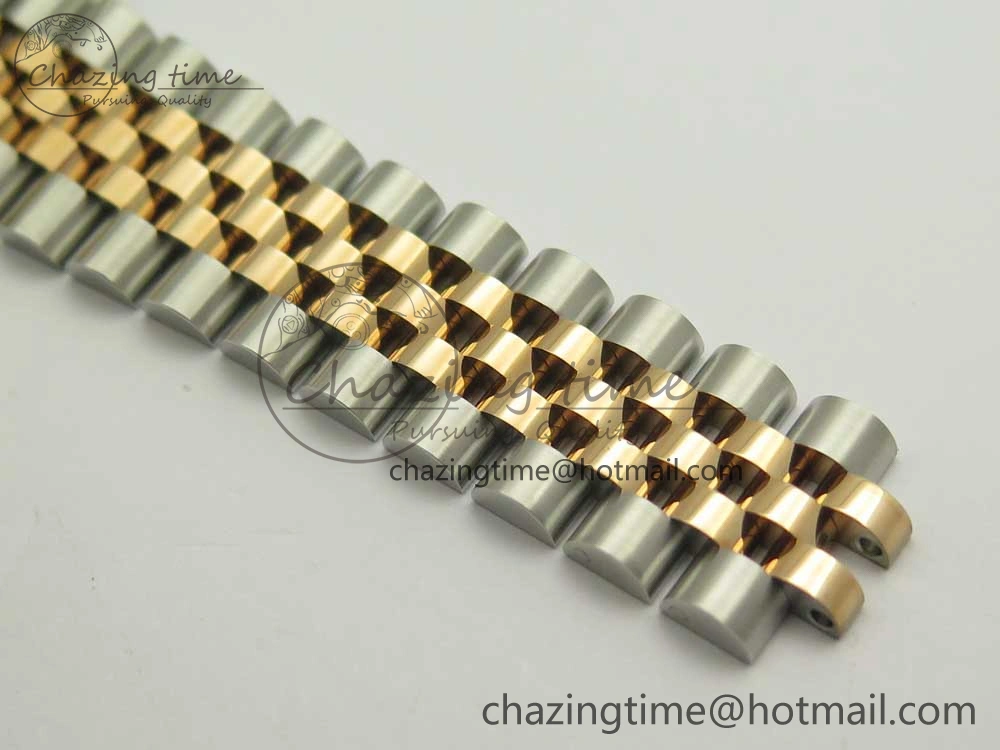 EyeCatching DateJust 36mm 116231 SS RG 904L ARF 1:1 Best Edition Black Dial Sticks Markers on 904L SS RG Jubilee Bracelet SA 10661