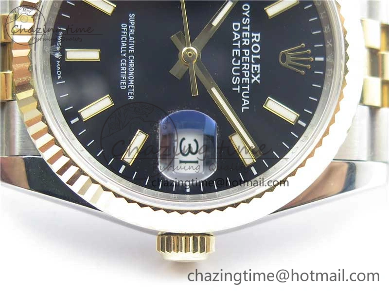 Sophisticated DateJust 36mm 126234 BP Maker 1:1 Best Edition 904L SS YG New Version Black Dial on Jubilee Bracelet 3078