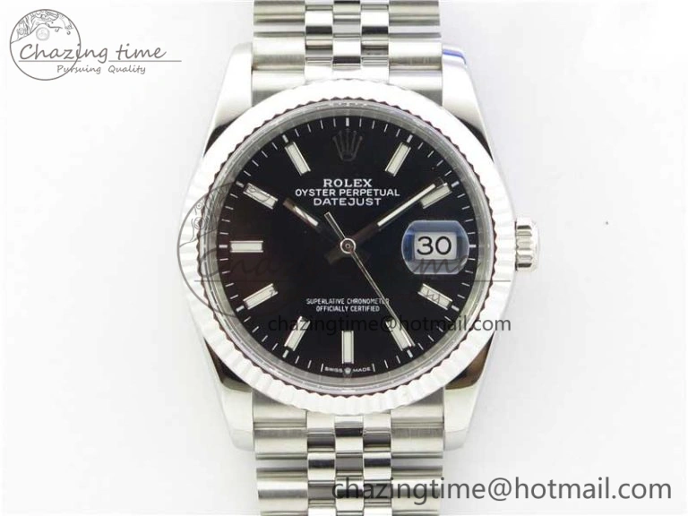 DateJust 36mm 126234 BP Maker 1:1 Best Edition 904L Steel New Version Black Dial on Jubilee Bracelet Durable 3077