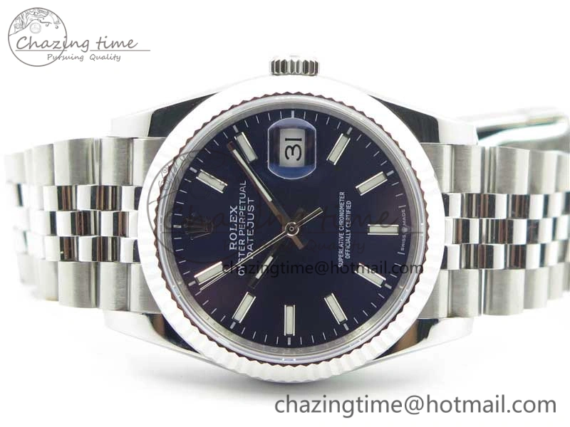 Unisex DateJust 36mm 126234 BP Maker 1:1 Best Edition 904L Steel New Version Blue Dial on Jubilee Bracelet 3076