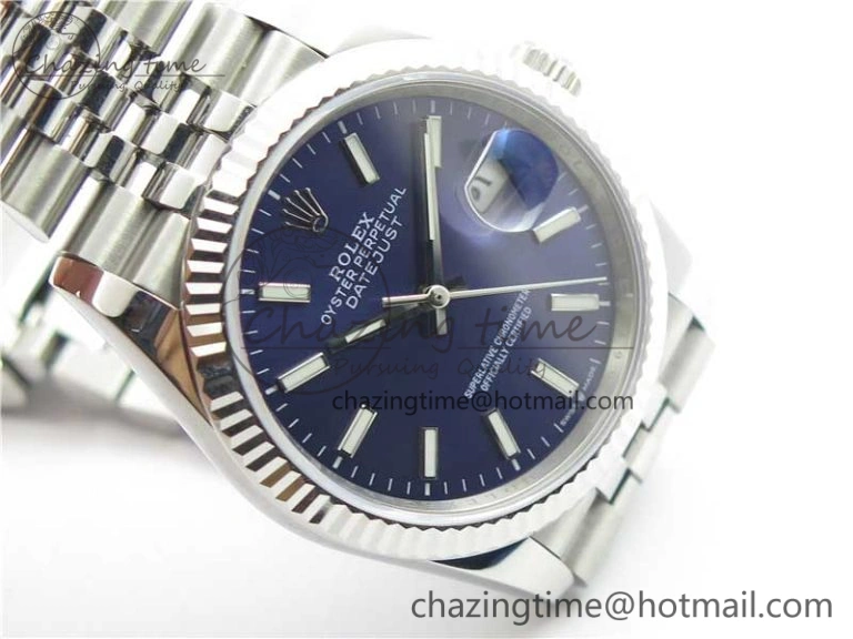 Unisex DateJust 36mm 126234 BP Maker 1:1 Best Edition 904L Steel New Version Blue Dial on Jubilee Bracelet 3076