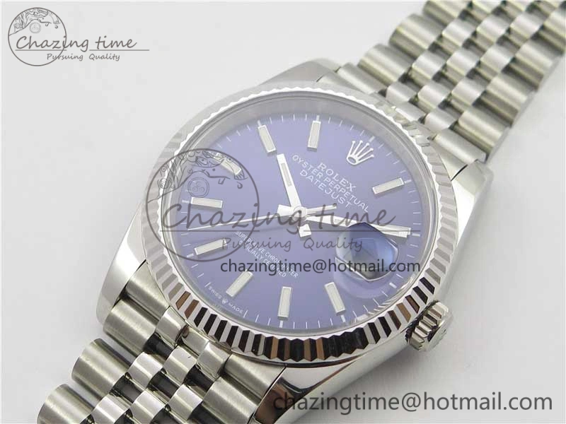 Unisex DateJust 36mm 126234 BP Maker 1:1 Best Edition 904L Steel New Version Blue Dial on Jubilee Bracelet 3076