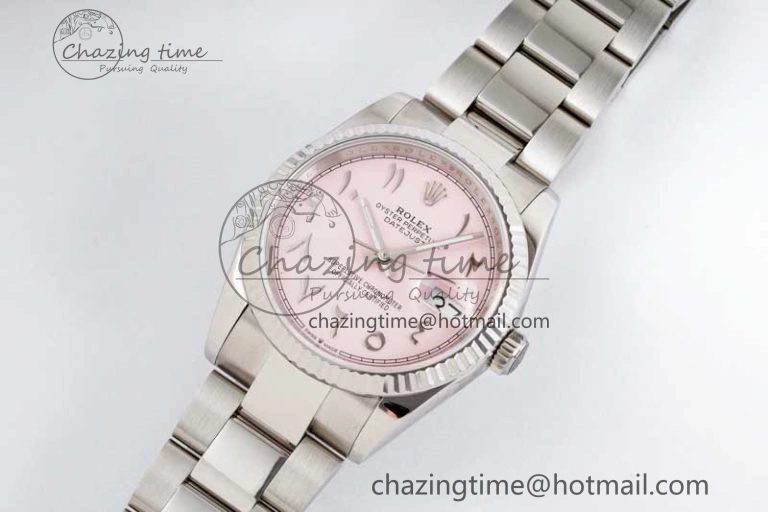 DateJust 36mm 126234 DIWF 1:1 Best Edition 904L Steel Pink Dial Arabic Marker on Oyster Bracelet SA SunProtective 2318