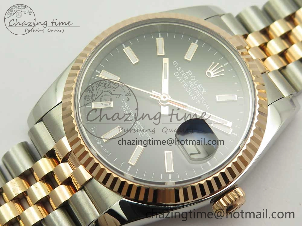 DateJust 36mm 904 SS RG Wrapped 116231 GMF Black Dial on SS RG Wrapped Jubilee Bracelet A Durable 10597