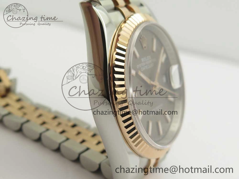 DateJust 36mm 904 SS RG Wrapped 116231 GMF Gray Dial on SS RG Wrapped Jubilee Bracelet A UrbanStyle 10596