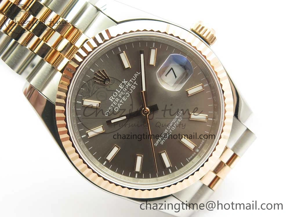DateJust 36mm 904 SS RG Wrapped 116231 GMF Gray Dial on SS RG Wrapped Jubilee Bracelet A UrbanStyle 10596