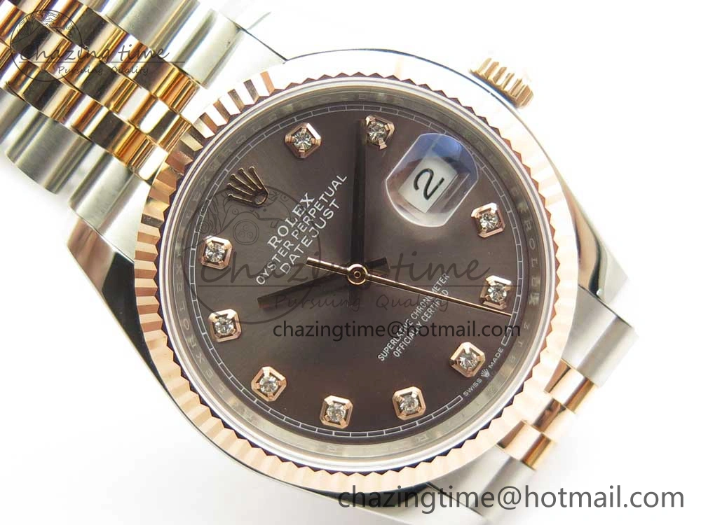 DateJust 36mm 904 SS RG Wrapped 116231 GMF Gray Diam Dial on SS RG Wrapped Jubilee Bracelet A Affordable 10599