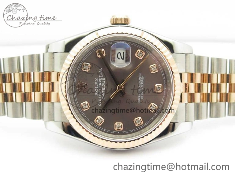 DateJust 36mm 904 SS RG Wrapped 116231 GMF Gray Diam Dial on SS RG Wrapped Jubilee Bracelet A Affordable 10599