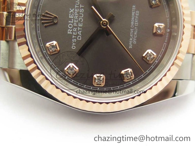 DateJust 36mm 904 SS RG Wrapped 116231 GMF Gray Diam Dial on SS RG Wrapped Jubilee Bracelet A Affordable 10599
