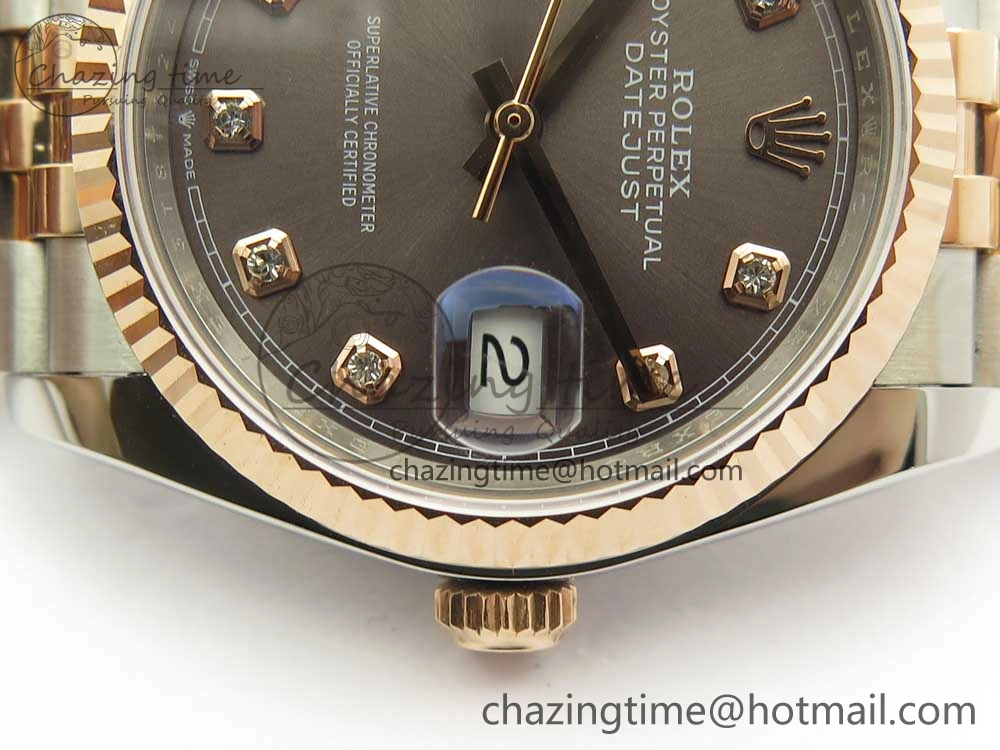 DateJust 36mm 904 SS RG Wrapped 116231 GMF Gray Diam Dial on SS RG Wrapped Jubilee Bracelet A Affordable 10599