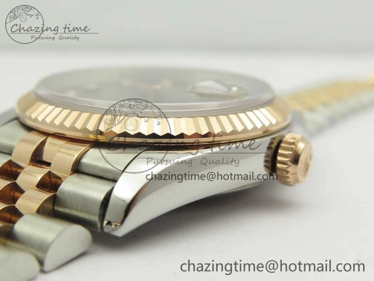 DateJust 36mm 904 SS RG Wrapped 116231 GMF Gray Diam Dial on SS RG Wrapped Jubilee Bracelet A Affordable 10599