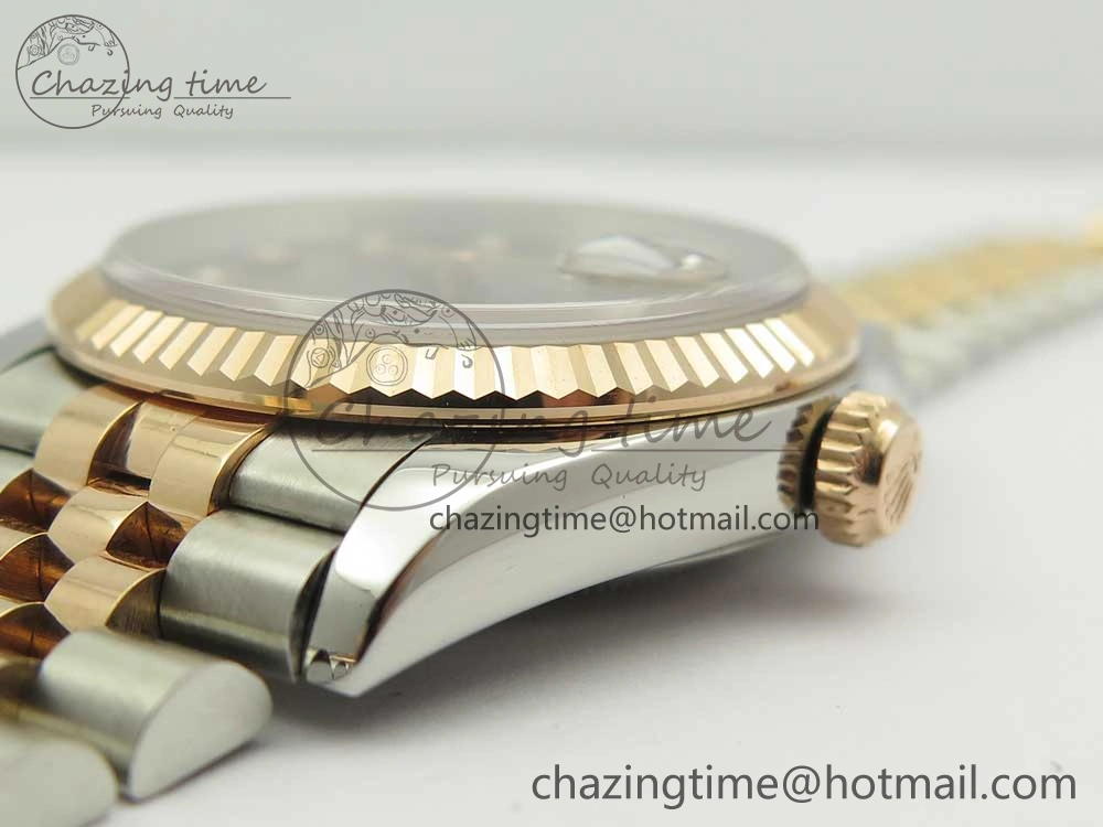 DateJust 36mm 904 SS RG Wrapped 116231 GMF Gray Diam Dial on SS RG Wrapped Jubilee Bracelet A Affordable 10599