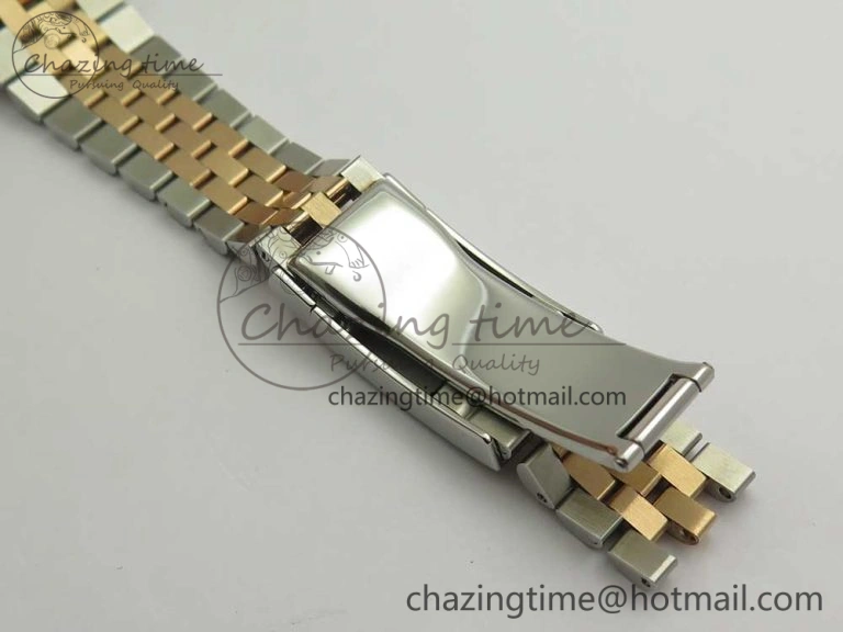 DateJust 36mm 904 SS RG Wrapped 116231 GMF Green Dial Roman Diam Markers on SS RG Wrapped Jubilee Bracelet A EyeCatching 3279