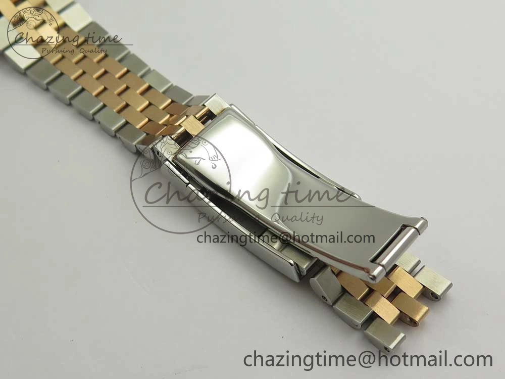 DateJust 36mm 904 SS RG Wrapped 116231 GMF Green Dial Roman Diam Markers on SS RG Wrapped Jubilee Bracelet A EyeCatching 3279