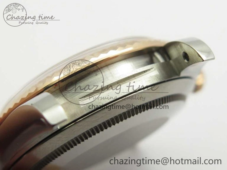 DateJust 36mm 904 SS RG Wrapped 116231 GMF Green Dial Roman Diam Markers on SS RG Wrapped Jubilee Bracelet A EyeCatching 3279
