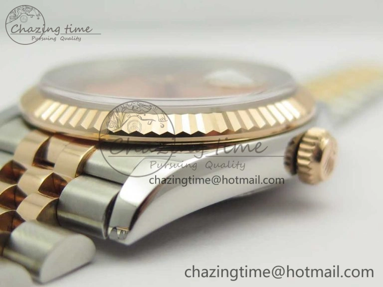 Sleek DateJust 36mm 904 SS RG Wrapped 116231 GMF RG Dial Roman Diam Markers on SS RG Wrapped Jubilee Bracelet A 3286