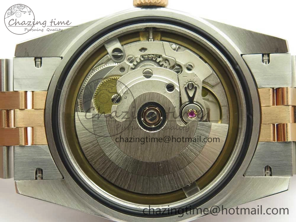 Sleek DateJust 36mm 904 SS RG Wrapped 116231 GMF RG Dial Roman Diam Markers on SS RG Wrapped Jubilee Bracelet A 3286