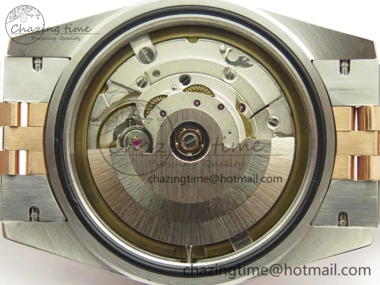 Sleek DateJust 36mm 904 SS RG Wrapped 116231 GMF RG Dial Roman Diam Markers on SS RG Wrapped Jubilee Bracelet A 3286