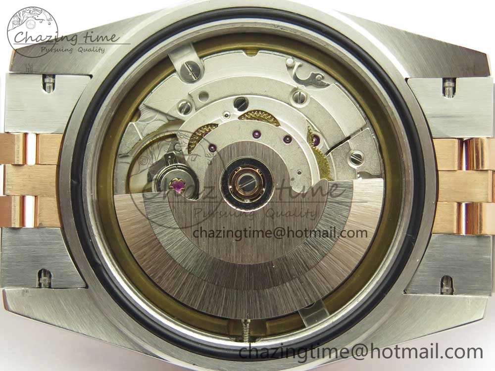 Sleek DateJust 36mm 904 SS RG Wrapped 116231 GMF RG Dial Roman Diam Markers on SS RG Wrapped Jubilee Bracelet A 3286