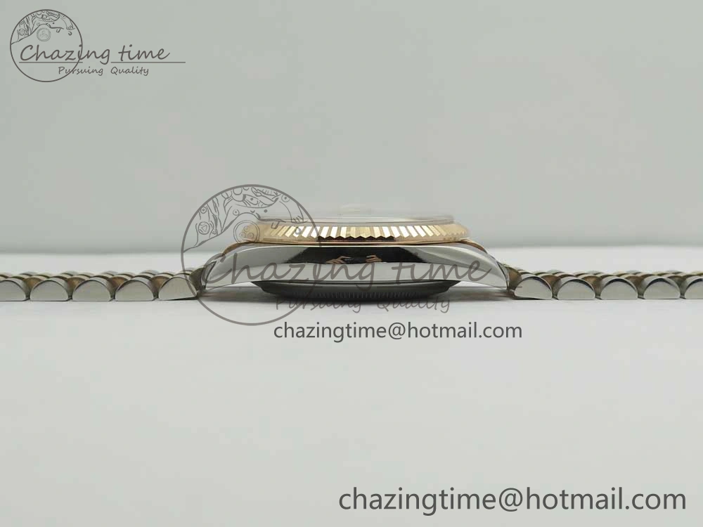 Sleek DateJust 36mm 904 SS RG Wrapped 116231 GMF RG Dial Roman Diam Markers on SS RG Wrapped Jubilee Bracelet A 3286