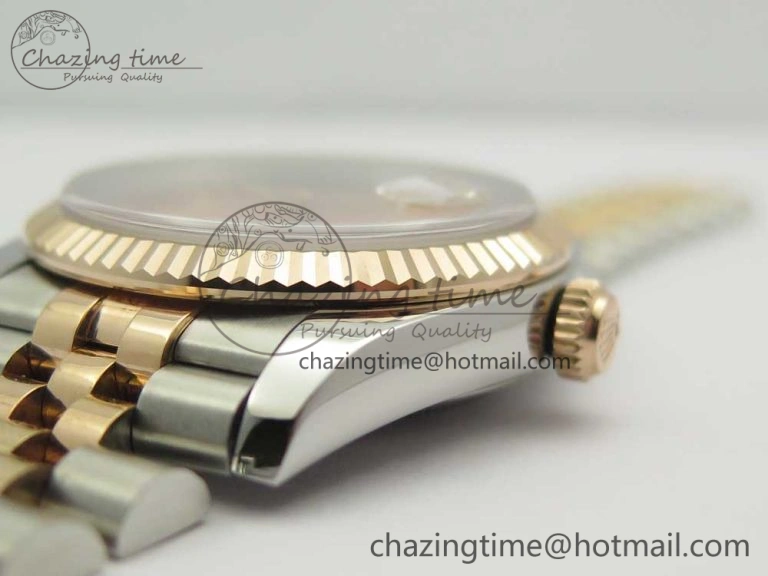 DateJust 36mm 904 SS RG Wrapped 116231 GMF RG Dial Roman on SS RG Wrapped Jubilee Bracelet A TopPick 3278