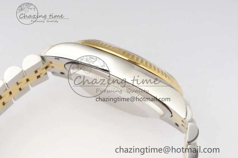 FashionForward DateJust 36mm DIWF 1:1 Best Edition 904L Steel Computer Dial Diamonds Markers on SS YG Jubilee Bracelet SA 10238