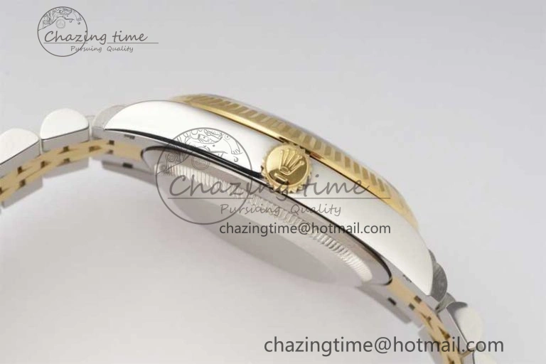 FashionForward DateJust 36mm DIWF 1:1 Best Edition 904L Steel Computer Dial Diamonds Markers on SS YG Jubilee Bracelet SA 10238