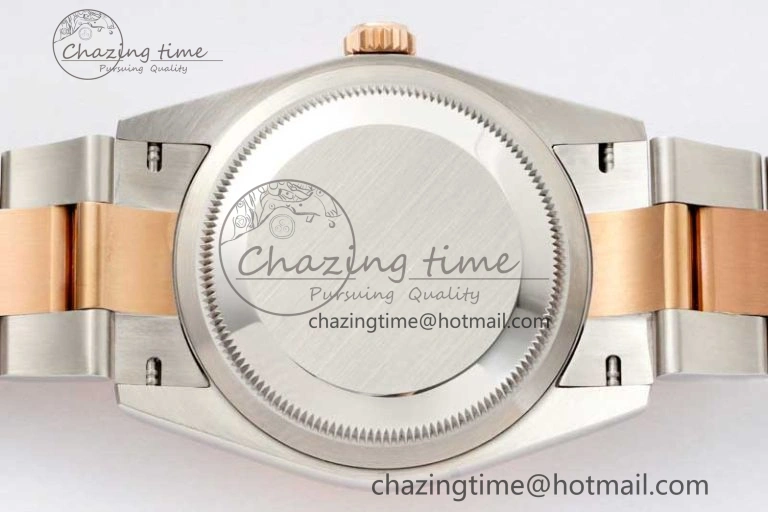 Sleek DateJust 36mm DIWF 1:1 Best Edition 904L Steel Gray Dial on SS RG Oyster Bracelet SA 2310