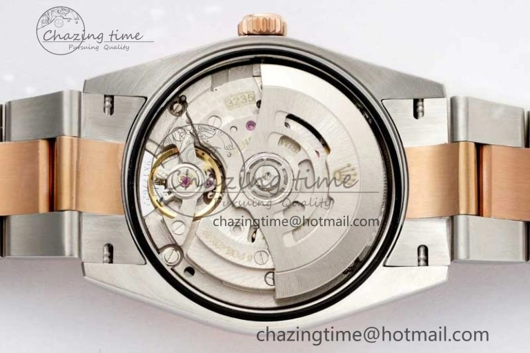 Sleek DateJust 36mm DIWF 1:1 Best Edition 904L Steel Gray Dial on SS RG Oyster Bracelet SA 2310