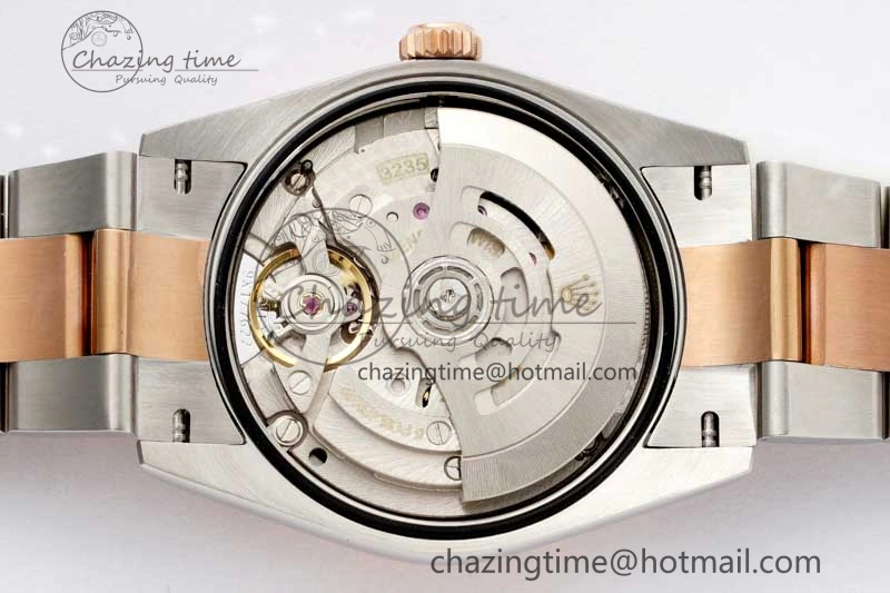 Sleek DateJust 36mm DIWF 1:1 Best Edition 904L Steel Gray Dial on SS RG Oyster Bracelet SA 2310