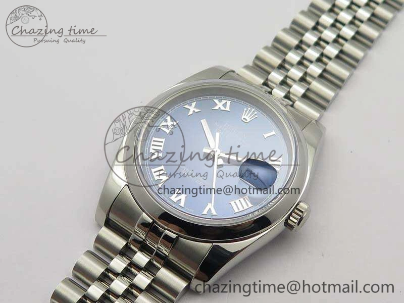 Resilient DateJust 36mm SS 116200 ARF 1:1 Best Edition Blue Roman Dial On 904L SS Jubilee Bracelet SA 3520