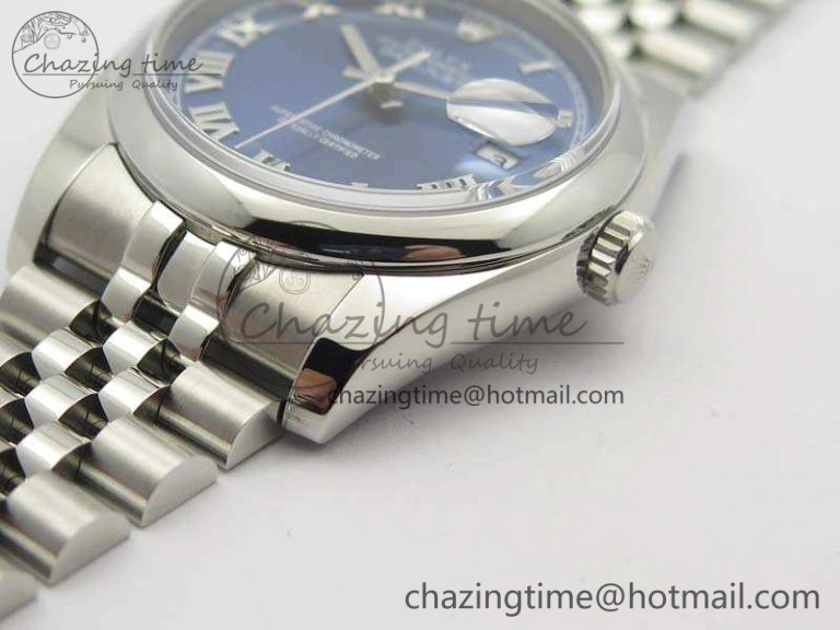 Resilient DateJust 36mm SS 116200 ARF 1:1 Best Edition Blue Roman Dial On 904L SS Jubilee Bracelet SA 3520