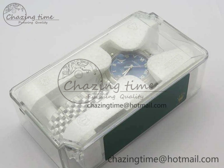 Resilient DateJust 36mm SS 116200 ARF 1:1 Best Edition Blue Roman Dial On 904L SS Jubilee Bracelet SA 3520
