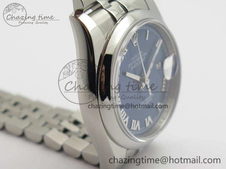 Resilient DateJust 36mm SS 116200 ARF 1:1 Best Edition Blue Roman Dial On 904L SS Jubilee Bracelet SA 3520