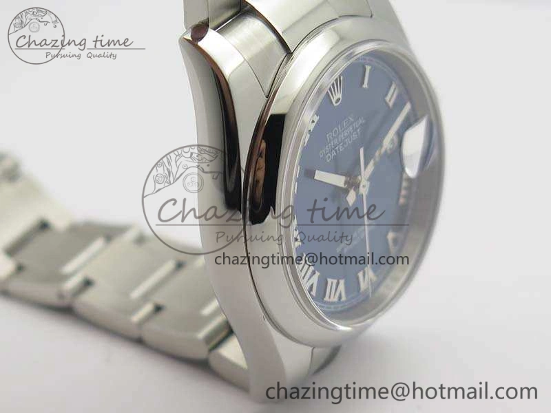 DateJust 36mm SS 116200 ARF 1:1 Best Edition Blue Roman Dial On 904L SS Oyster Bracelet SA MoistureWicking 3518