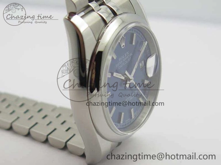RelaxedFit DateJust 36mm SS 116200 ARF 1:1 Best Edition Blue Sticks Dial On 904L SS Jubilee Bracelet SA 3521