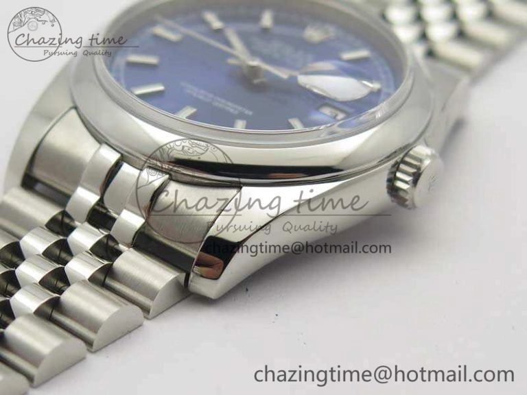 RelaxedFit DateJust 36mm SS 116200 ARF 1:1 Best Edition Blue Sticks Dial On 904L SS Jubilee Bracelet SA 3521