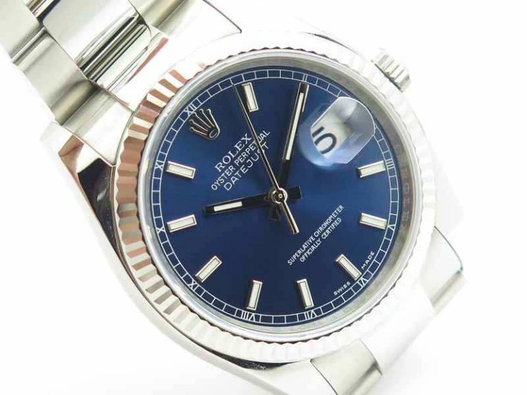 Durable DateJust 36mm SS 116234 ARF 1:1 Best Edition Blue Dial Stick Markers On 904L SS Oyster Bracelet SA 3562