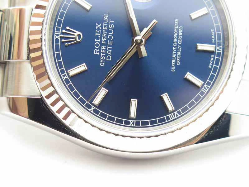 Durable DateJust 36mm SS 116234 ARF 1:1 Best Edition Blue Dial Stick Markers On 904L SS Oyster Bracelet SA 3562