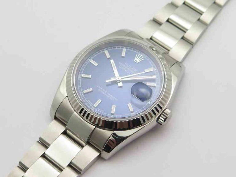 Durable DateJust 36mm SS 116234 ARF 1:1 Best Edition Blue Dial Stick Markers On 904L SS Oyster Bracelet SA 3562