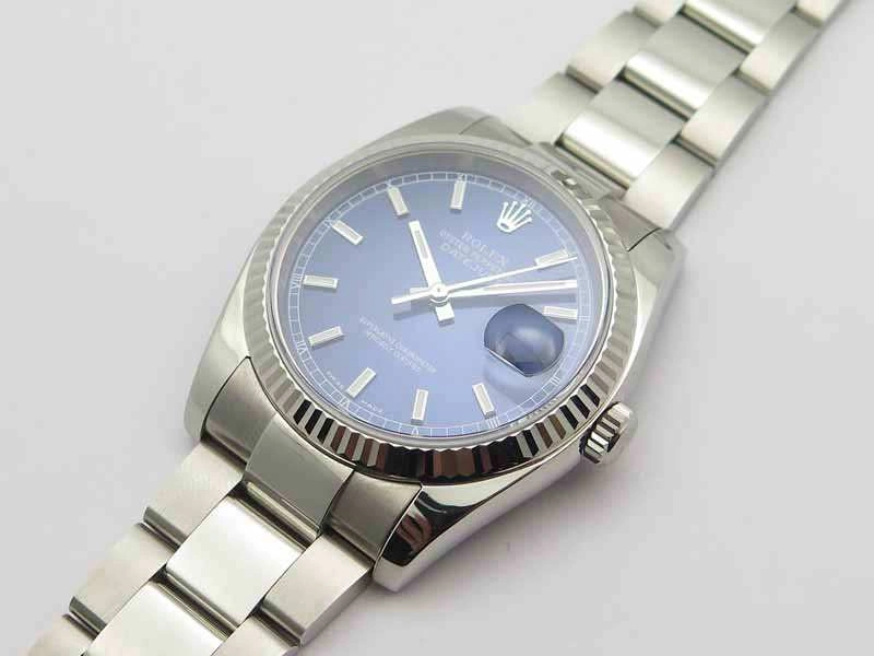 Durable DateJust 36mm SS 116234 ARF 1:1 Best Edition Blue Dial Stick Markers On 904L SS Oyster Bracelet SA 3562