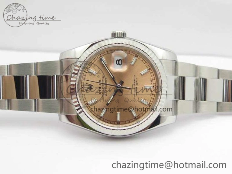 DateJust 36mm SS 116234 ARF 1:1 Best Edition Pink Dial Stick Markers On 904L SS Oyster Bracelet SA Casual 3568