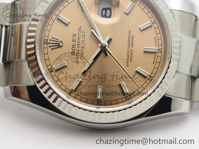 DateJust 36mm SS 116234 ARF 1:1 Best Edition Pink Dial Stick Markers On 904L SS Oyster Bracelet SA Casual 3568