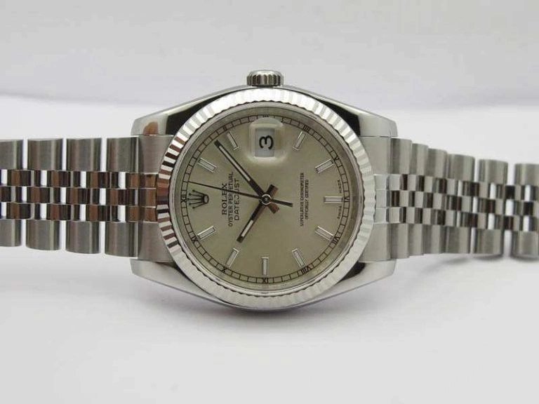 Premium DateJust 36mm SS 116234 ARF 1:1 Best Edition Silver Dial On 904L SS Jubilee Bracelet SA 3563