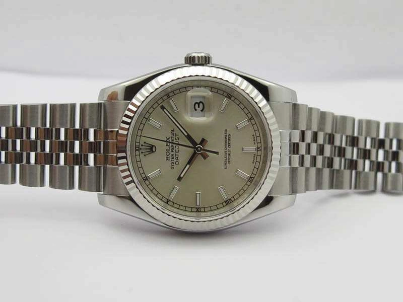 Premium DateJust 36mm SS 116234 ARF 1:1 Best Edition Silver Dial On 904L SS Jubilee Bracelet SA 3563