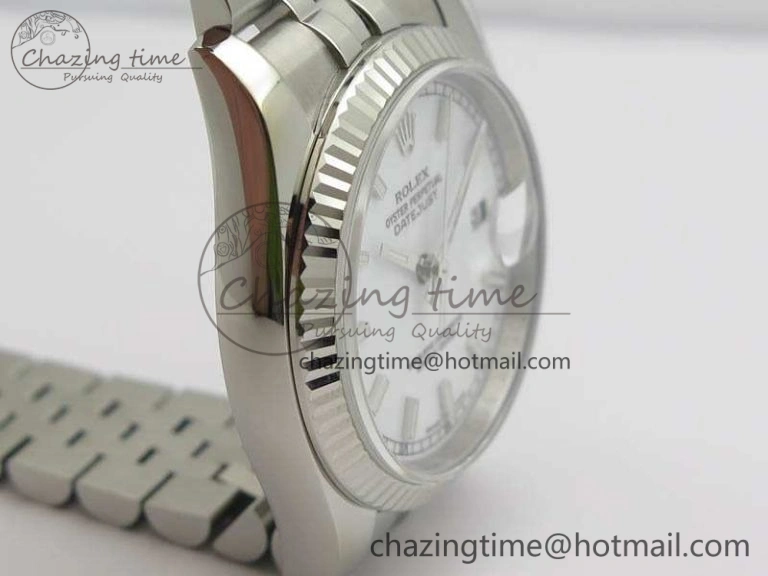 HighPerformance DateJust 36mm SS 116234 ARF 1:1 Best Edition White Dial Stick Markers On 904L SS Jubilee Bracelet SA 3571