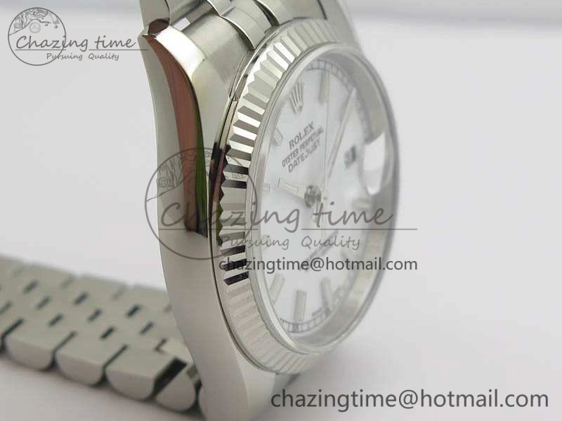 HighPerformance DateJust 36mm SS 116234 ARF 1:1 Best Edition White Dial Stick Markers On 904L SS Jubilee Bracelet SA 3571