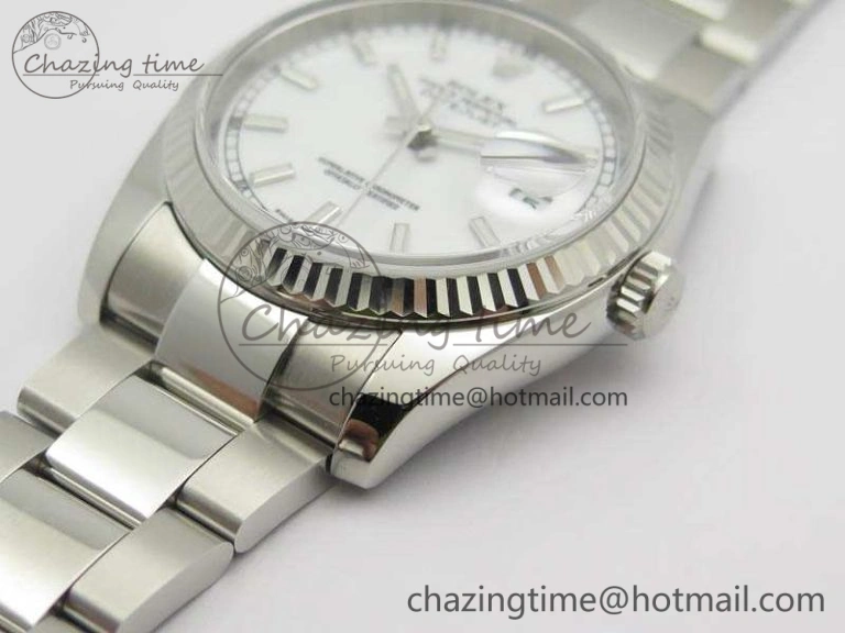 DateJust 36mm SS 116234 ARF 1:1 Best Edition White Dial Stick Markers On 904L SS Oyster Bracelet SA Elegant 3566