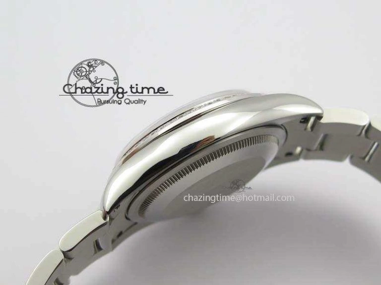 Snug DateJust 36mm SS BP-Maker Best Edition Diamond Bezel White MOP Dial On SS Bracelet A2824 V 3842