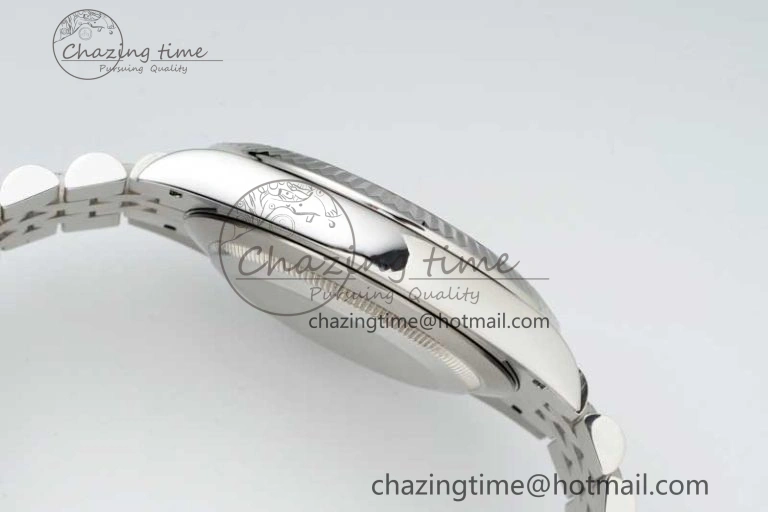 DateJust 36mm SS DIWF 1:1 Best Edition 904L Steel Gray Dial Green Markers on Jubilee Bracelet SA FreshLook 10243
